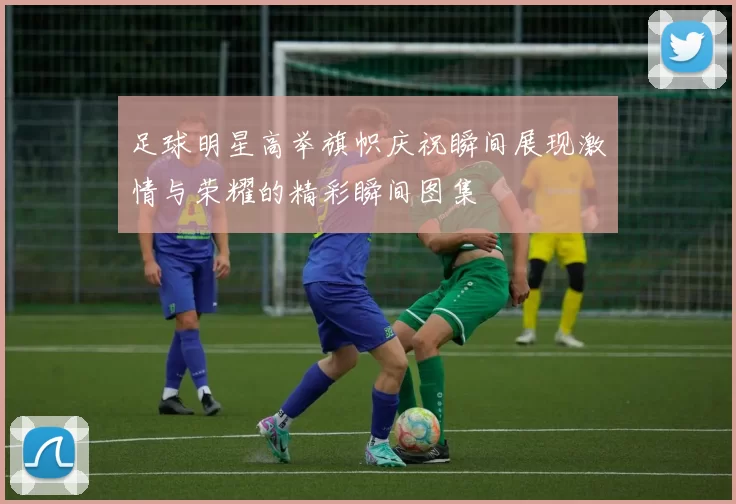 足球明星高举旗帜庆祝瞬间展现激情与荣耀的精彩瞬间图集