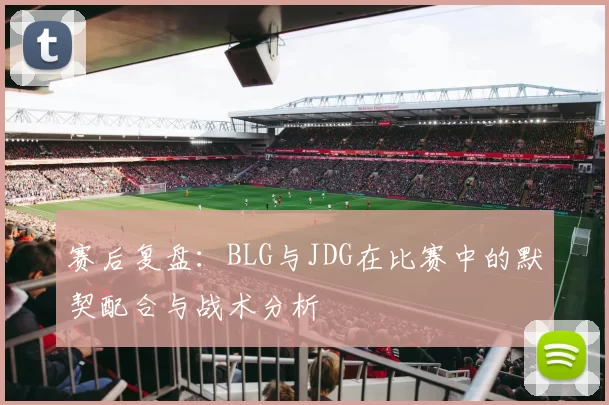 赛后复盘：BLG与JDG在比赛中的默契配合与战术分析